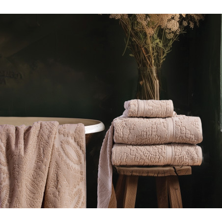 Πετσέτα Σώματος Nef-Nef Louiza Beige 70x140