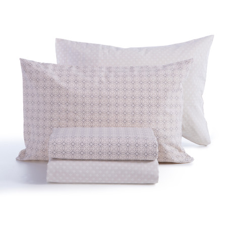 Σετ Παπλωματοθήκη Μονή 2 Τεμαχίων Nef-Nef Module Ecru 170x240