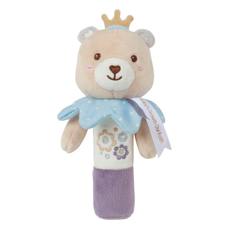 Μαλακή Κουδουνίστρα Bebe Stars Teddy Flower Rattle 60-104