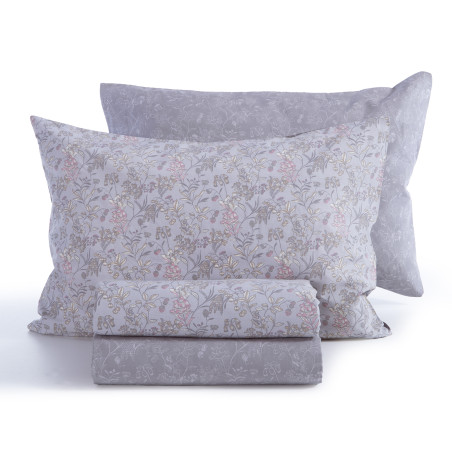 Σετ Σεντόνια Υπέρδιπλα 4 Τεμαχίων Nef-Nef Odete Grey 240x270