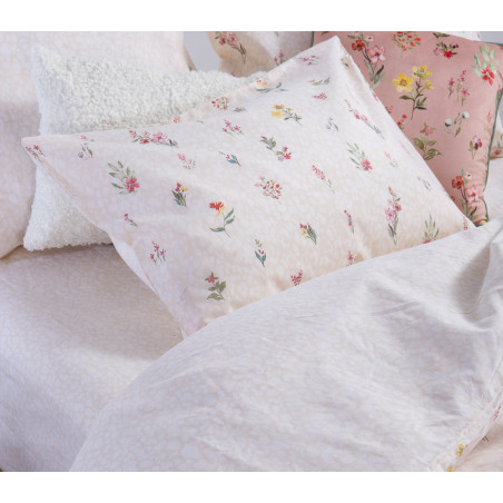 Σετ Παπλωματοθήκη Υπέρδιπλη 3 Τεμαχίων Nef-Nef Plant Ecru 240x230