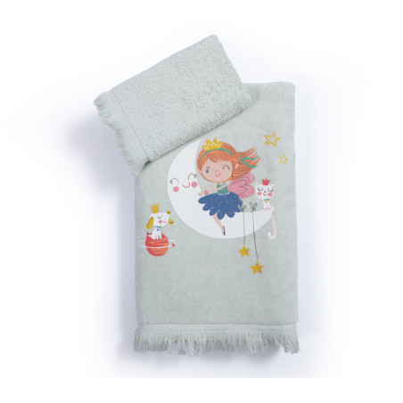 Σετ Παιδικές Πετσέτες 2 Τεμαχίων Nef-Nef Sweet Dreams Mint
