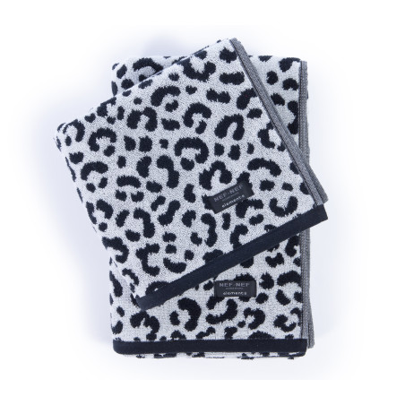 Πετσέτα Προσώπου Nef-Nef Tsitar Grey/Black 50x90