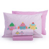 Σετ Παιδικά Σεντόνια Μονά 3 Τεμαχίων Nef-Nef Tweet So Sweet-Lovely Pink 170x260