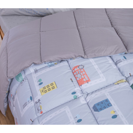 Παιδικό Πάπλωμα Μονό Nef-Nef Velocity Grey 160x220