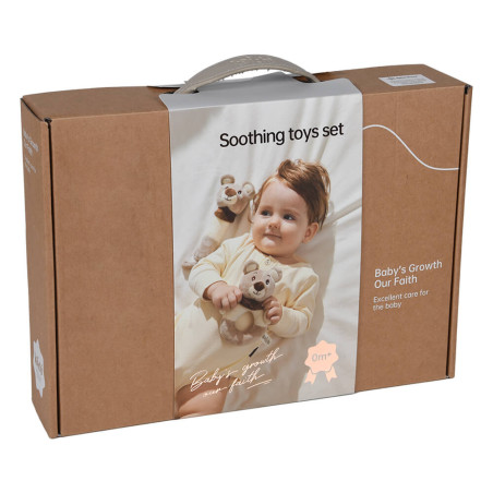 Σετ Δώρου 12τμχ Bebe Stars Teddy Bear Rattles 60-103