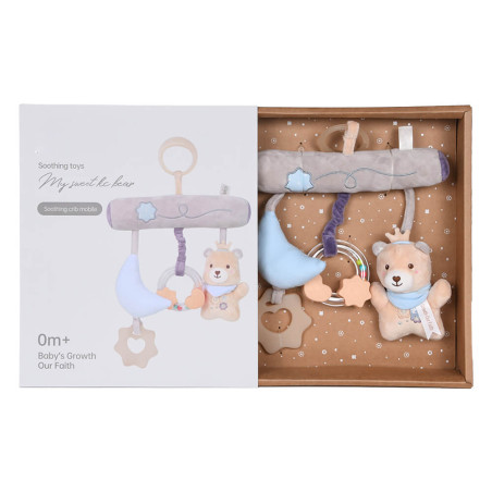 Μαλακό κρεμαστό παιχνίδι Bebe Stars Teddy Flower Hanging Toy 60-110