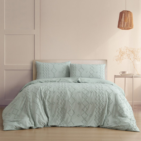 Σετ Παπλωματοθήκη Υπέρδιπλη Melinen Luna Aqua 225x240