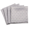 Σετ Πετσέτες Φαγητού 4 Τεμαχίων Greenwich Polo Club 3008 Silver 40x40