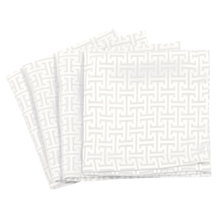 Σετ Πετσέτες Φαγητού 4 Τεμαχίων Greenwich Polo Club 3006 White 40x40