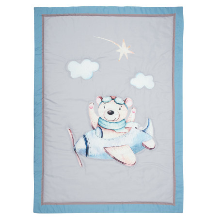 Πάπλωμα Κούνιας Greenwich Polo Club 8851 Beige-Blue-Grey 110x150