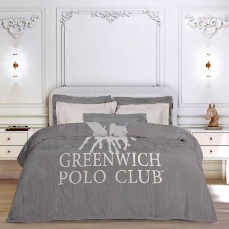 Κουβέρτα Fleece Υπέρδιπλη Greenwich Polo Club 3489 Grey 220x240