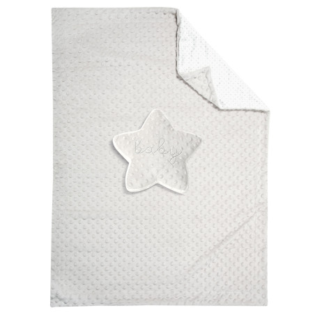 Κουβέρτα Fleece Αγκαλιάς Greenwich Polo Club 8846 Grey-White 75x100