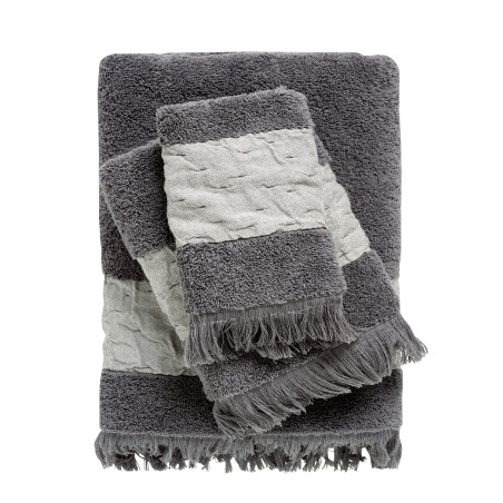 Σετ Πετσέτες 3 Τεμαχίων Das Home 0746 Dark Grey