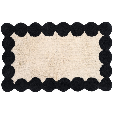 Ταπέτο Μπάνιου Das Home 0766 Ivory-Black 50x80