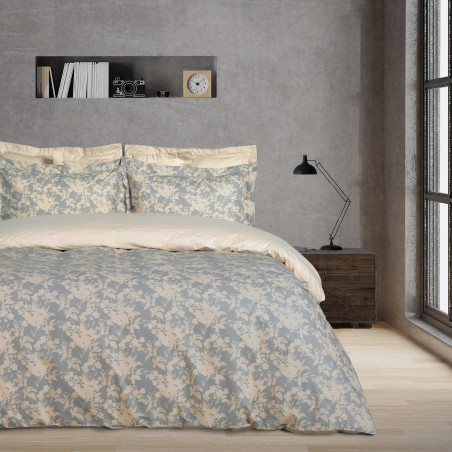 Σετ Παπλωματοθήκη Μονή 2 Τεμαχίων Das Home 9649 Taupe-Grey 160x240