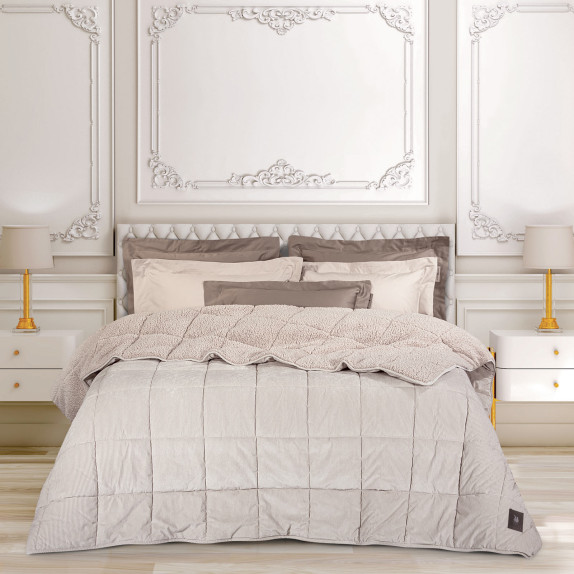 Κουβερτοπάπλωμα Υπέρδιπλο με Γούνα Sherpa Greenwich Polo...