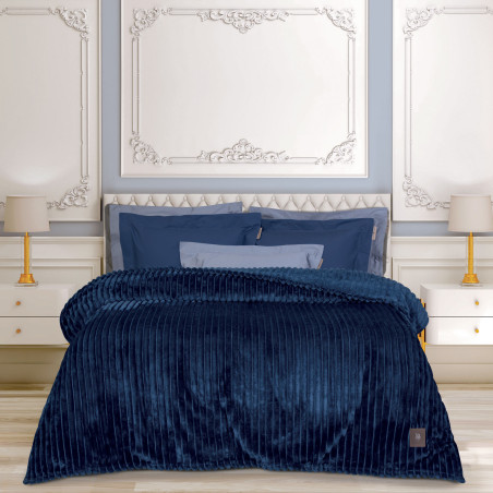 Κουβέρτα Fleece Υπέρδιπλη Greenwich Polo Club 3487 Blue 220x240