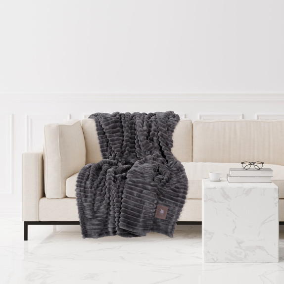 Κουβέρτα Fleece Καναπέ Greenwich Polo Club 3486 Grey 130x170