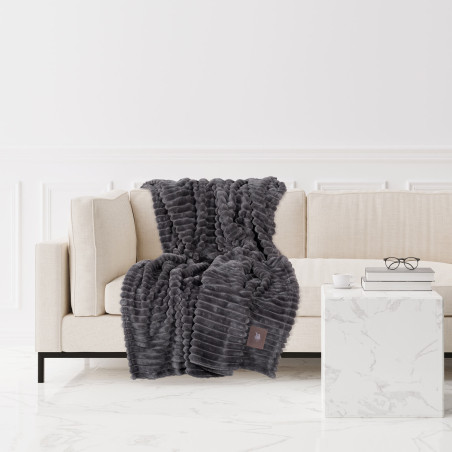 Κουβέρτα Fleece Καναπέ Greenwich Polo Club 3486 Grey 130x170