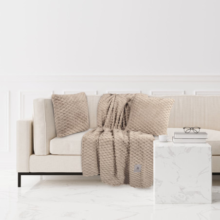 Κουβέρτα Fleece Καναπέ Greenwich Polo Club 3475 Taupe 130x170