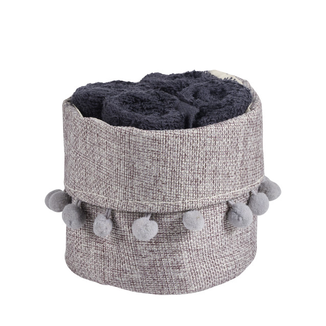 Σετ Λαβέτες 4 Τεμαχίων Das Home 4011 Black 30x30