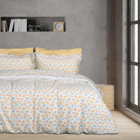 Σετ Σεντόνια King Size 4 Τεμαχίων Das Home 3001 Cream-Mint-Salmon 260x280