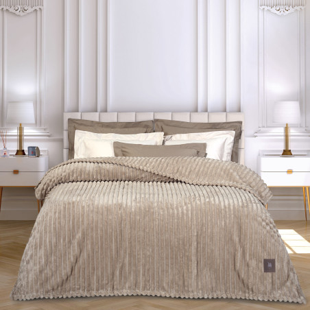 Κουβέρτα Fleece Μονή Greenwich Polo Club 3485 Beige 160x220