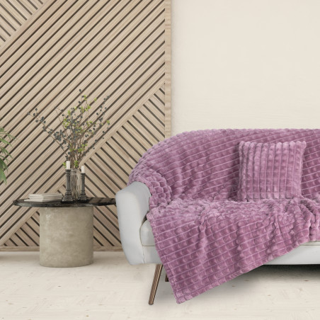 Κουβέρτα Fleece Καναπέ Das Home 1358 Dusty Purple 130x170