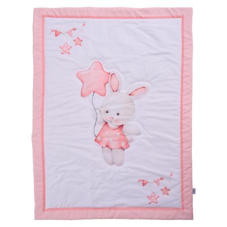 Πάπλωμα Κούνιας Das Baby 4917 White-Pink 110x150