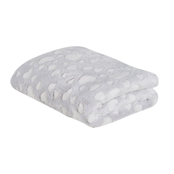 Κουβέρτα Fleece Αγκαλιάς Das Home 4909 Light Grey 75x100