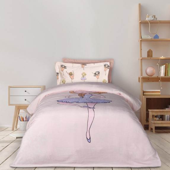 Κουβέρτα Fleece Μονή Das Home  4913 Pink-Lilac 160x220