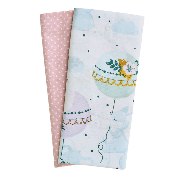 Σετ Σεντόνια Λίκνου 2 Τεμαχίων Das Home 4915 Light...