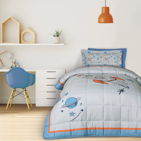 Παιδικό Πάπλωμα Μονό Das Home 4912 Blue-Grey-Orange 160x220