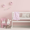 Σετ Σεντόνια Λίκνου 2 Τεμαχίων Das Home 4917 White-Pink 70x120
