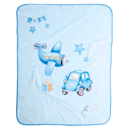 Κουβέρτα Βελουτέ Κούνιας Das Home 4918 Blue 110x140