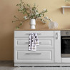 Σετ Ποτηρόπανα 2 Τεμαχίων Das Home 0740 White-Grey 40x60