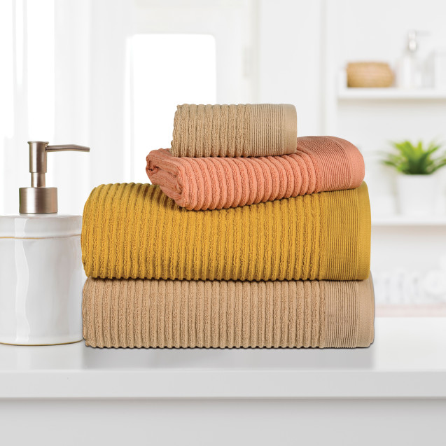 Σετ Πετσέτες 3 Τεμαχίων Das Home 0742 Ochre