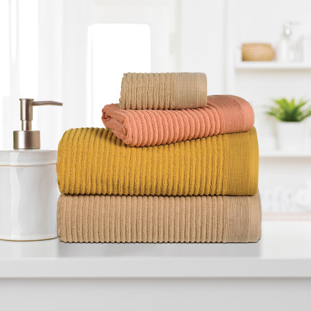 Σετ Πετσέτες 3 Τεμαχίων Das Home 0743 Beige