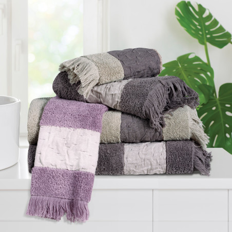 Σετ Πετσέτες 3 Τεμαχίων Das Home 0744 Lilac