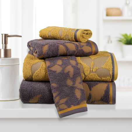 Σετ Πετσέτες 3 Τεμαχίων Das Home 0754 Antrakite-Yellow