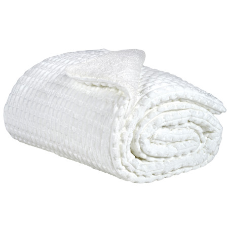 Κουβερτοπάπλωμα Υπέρδιπλο με Γούνα Sherpa Das Home 1176 White 220x240