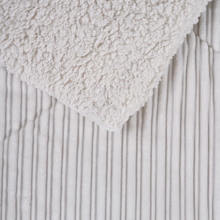 Κουβερτοπάπλωμα Μονό με Γούνα Sherpa Das Home 1178 Dusty Ivory 160x220