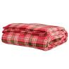 Κουβέρτα Fleece Υπέρδιπλη Das Home 1361 Red-Green 220x240