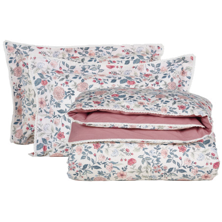 Σετ Σεντόνια Υπέρδιπλα 4 Τεμαχίων Das Home 1683 Green-Pink 240x260