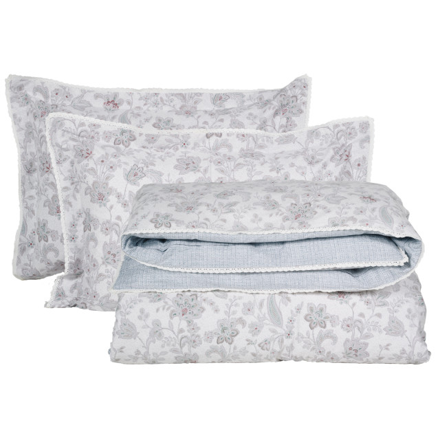 Σετ Παπλωματοθήκη Υπέρδιπλη 3 Τεμαχίων Das Home...