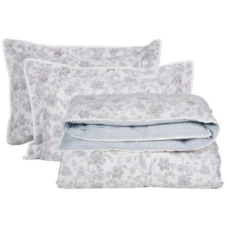 Σετ Παπλωματοθήκη Υπέρδιπλη 3 Τεμαχίων Das Home 1684 Grey-Green-Bordeaux 220x240