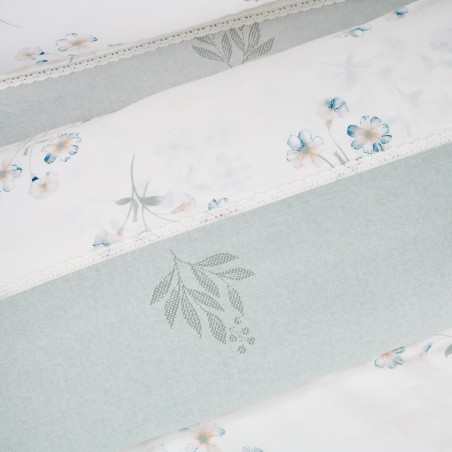 Σετ Σεντόνια Υπέρδιπλα 4 Τεμαχίων Das Home 1685 Ecru-Green 240x260