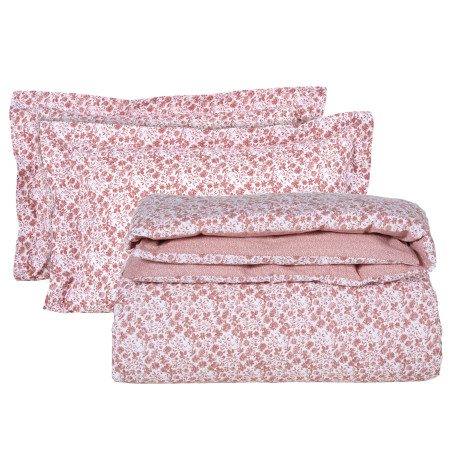 Σετ Σεντόνια King Size 4 Τεμαχίων Das Home 3003 White-Nude 260x280