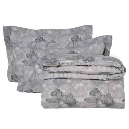 Σετ Παπλωματοθήκη Μονή 2 Τεμαχίων Das Home 5421 Grey 160x240